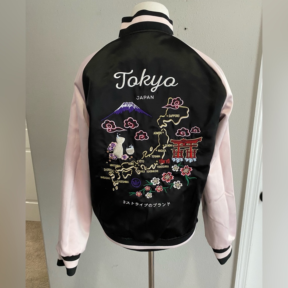 Adidas X Rita Ora Asian Tokyo Embroidery Reversible Bomber Jacket Sz Small Japan